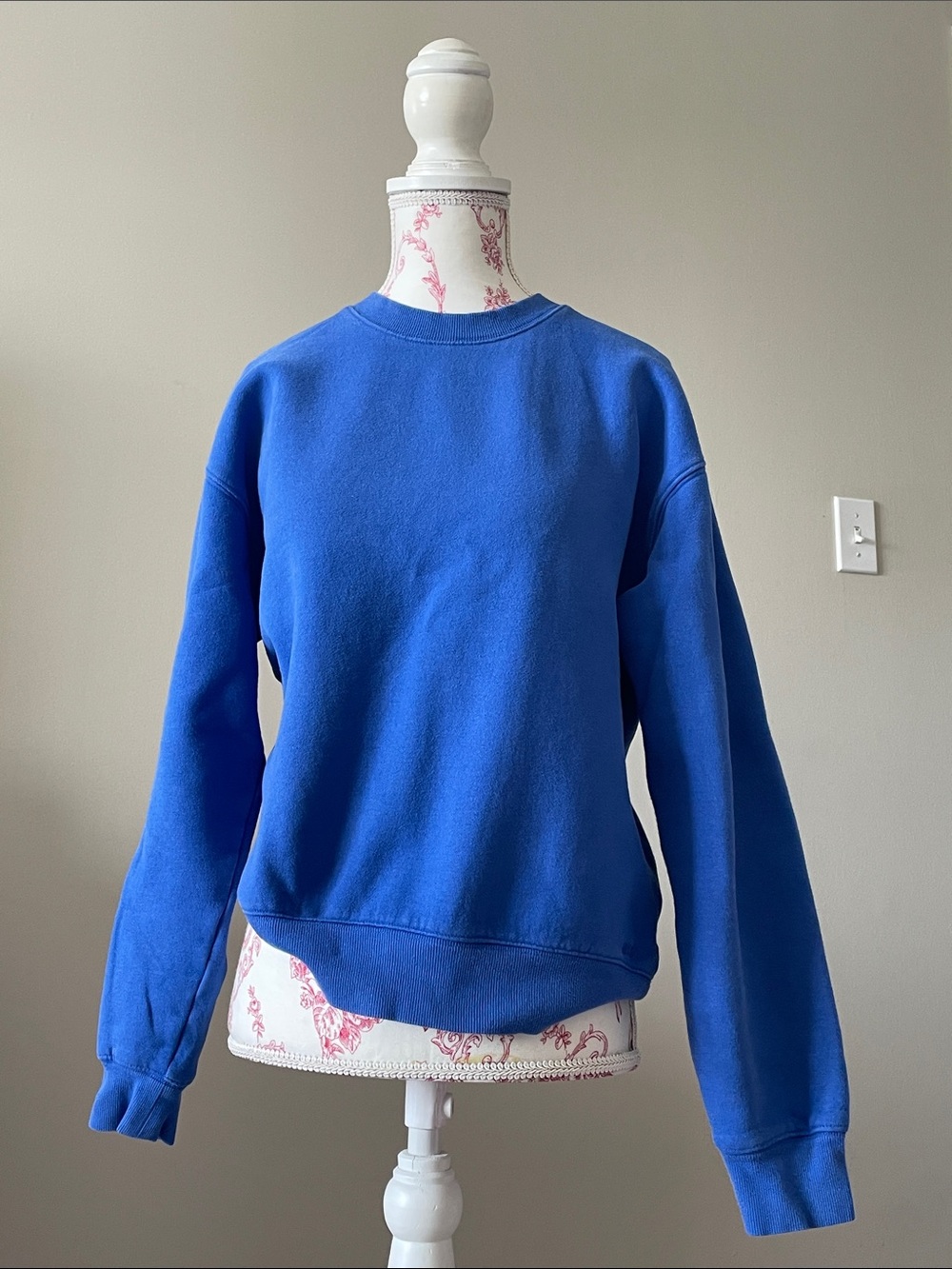 Aritzia Electric Blue Crewneck Sweatshirt
